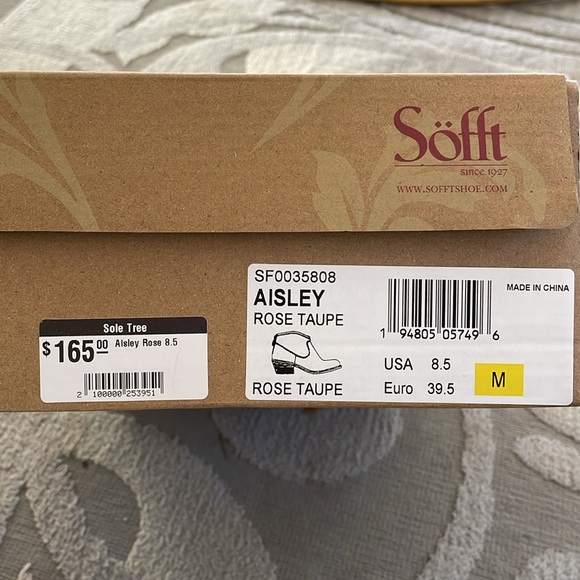 SÖFFT Aisley bootie Rose Taupe sz 8.5 - Picture 5 of 11